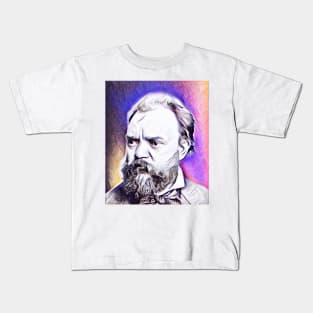 Antonín Dvořák Pink Portrait | Antonín Dvořák Artwork 6 Kids T-Shirt